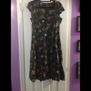 Hell Bunny Harlow Halloween Dress large EUC